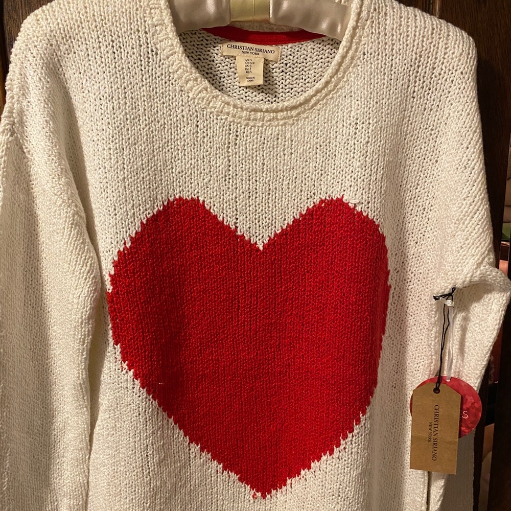 Christian Siriano Valentine Sweater never worn, lightweight.